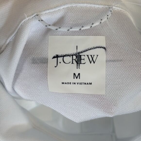 J Crew Performance‎ polo shirt with COOLMAX® technology Mens Medium White - Picture 5 of 8